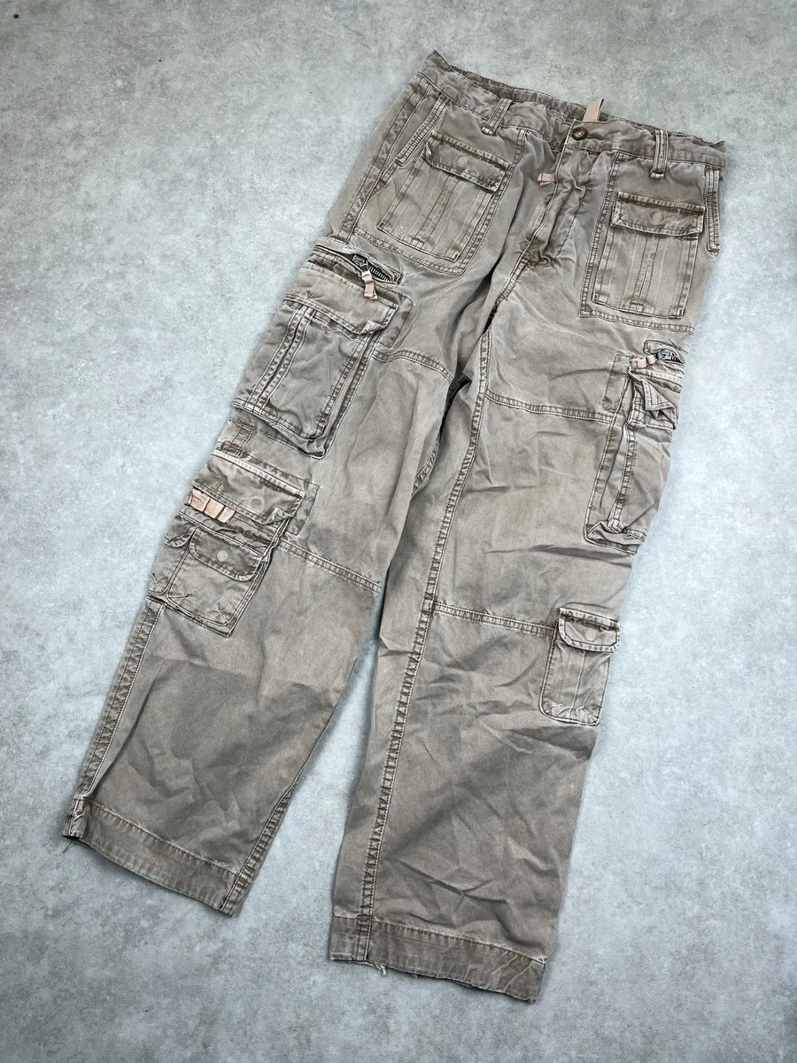 AW2006 Dolce & Gabbana Taupe Beige Multi-Pockets Cargo Pants CSbiXQHy 7