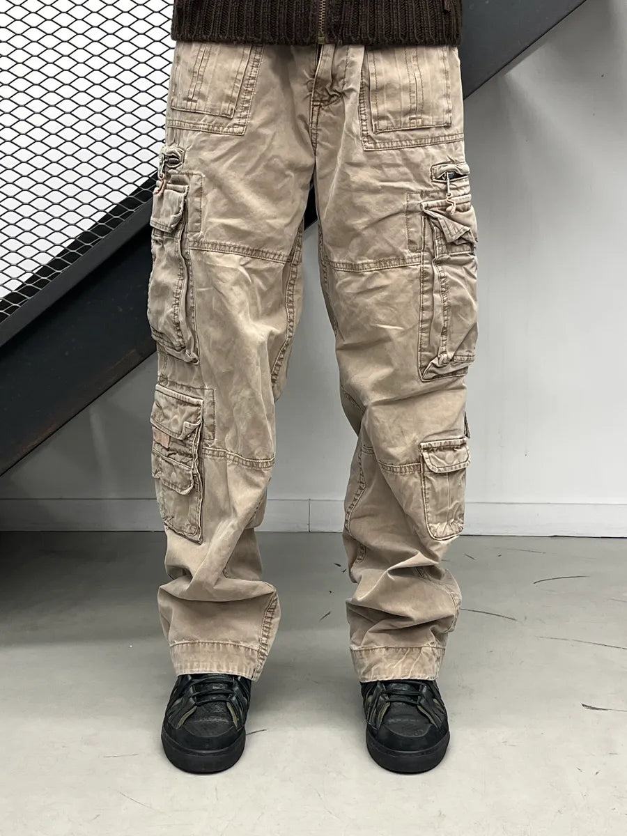 AW2006 Dolce & Gabbana Taupe Beige Multi-Pockets Cargo Pants CSbiXQHy 1