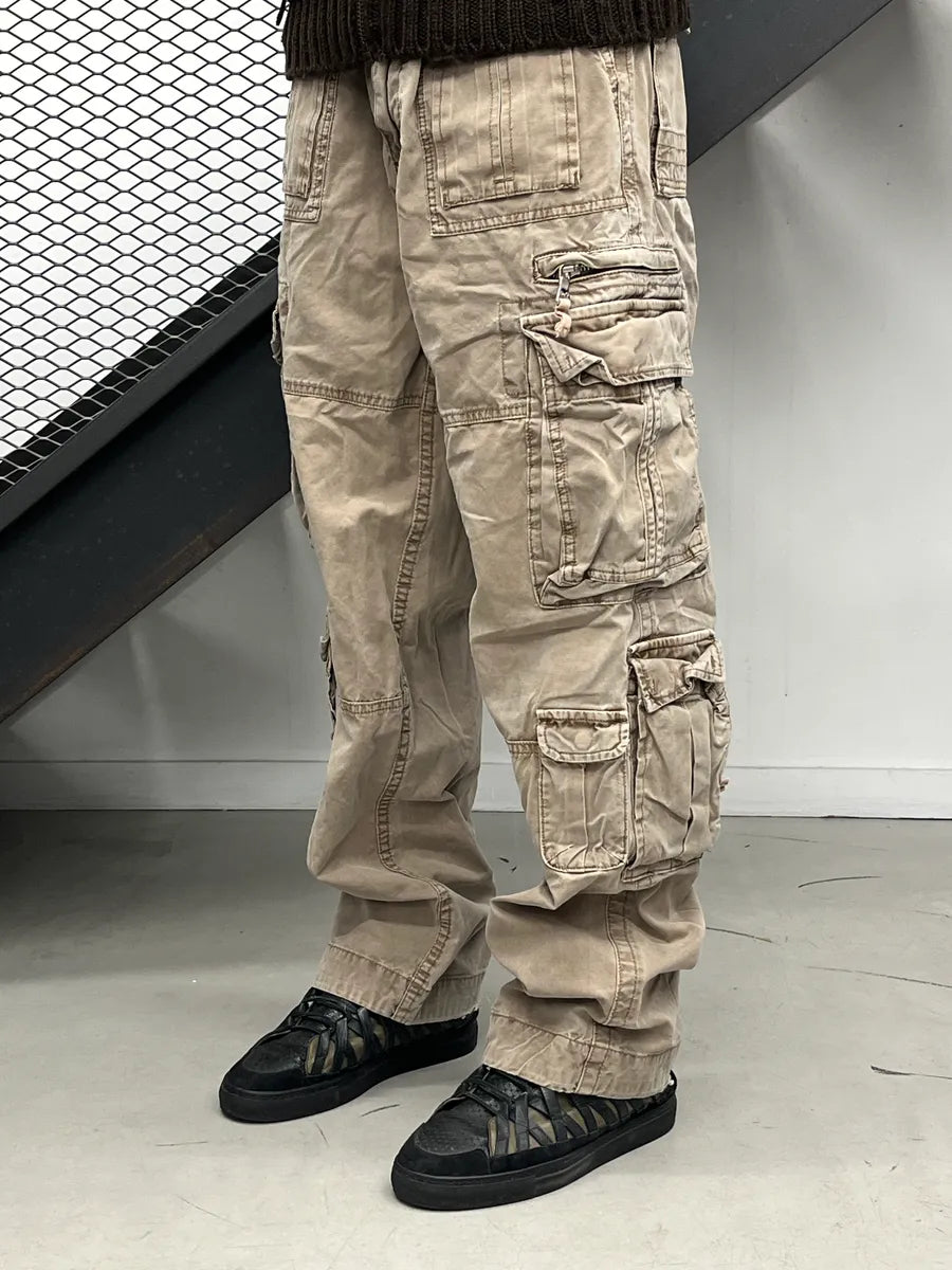 AW2006 Dolce & Gabbana Taupe Beige Multi-Pockets Cargo Pants CSbiXQHy 0