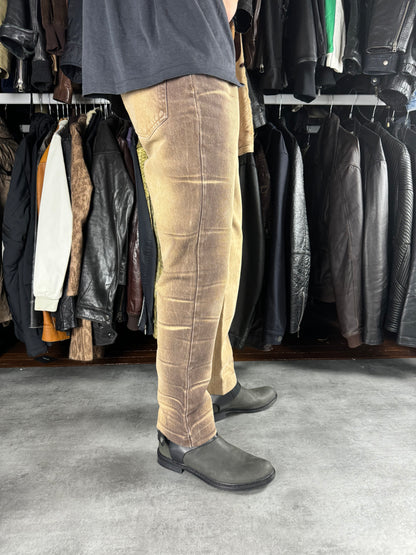 2000s Cavalli Sand Neutral Tern Effect Pants (L) - 2