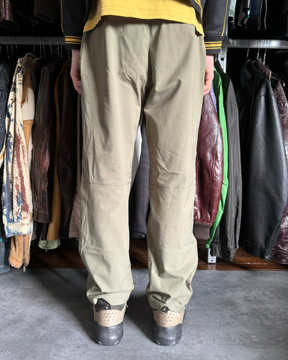 SS2003 Prada Linea Rossa Olive Nylon Cozy Pants (S) - 3