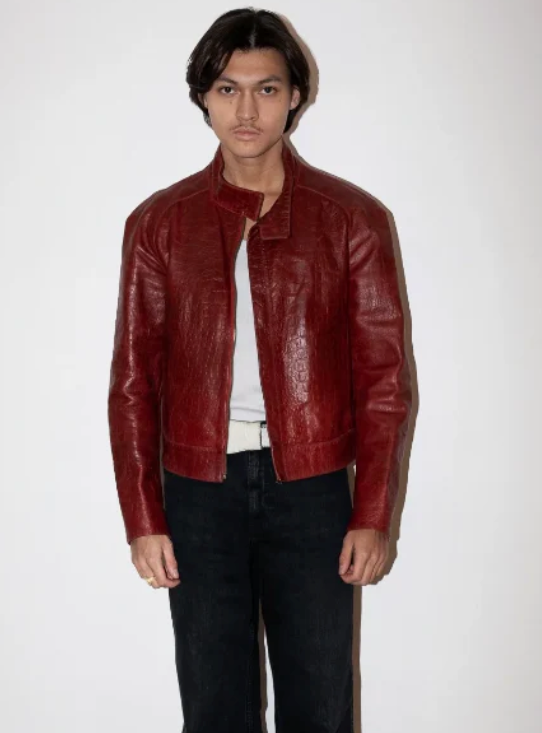 AW2000 Roberto Cavalli Crocodile Red Leather Jacket (M/L) – Dolce
