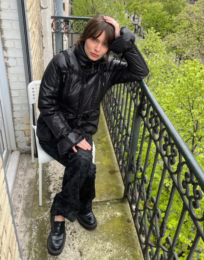 1990年代 ロベルト カヴァリ パラシュート ハーネス パファー ジャケット (M)