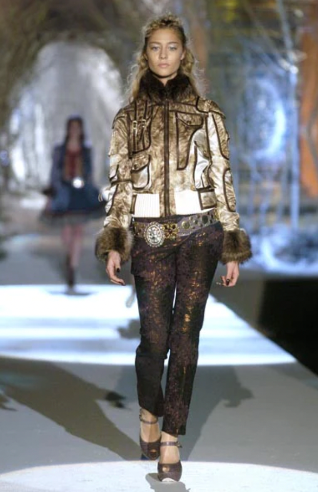 AW2005 Just Cavalli 工装枪实用驼色夹克 (M/L)