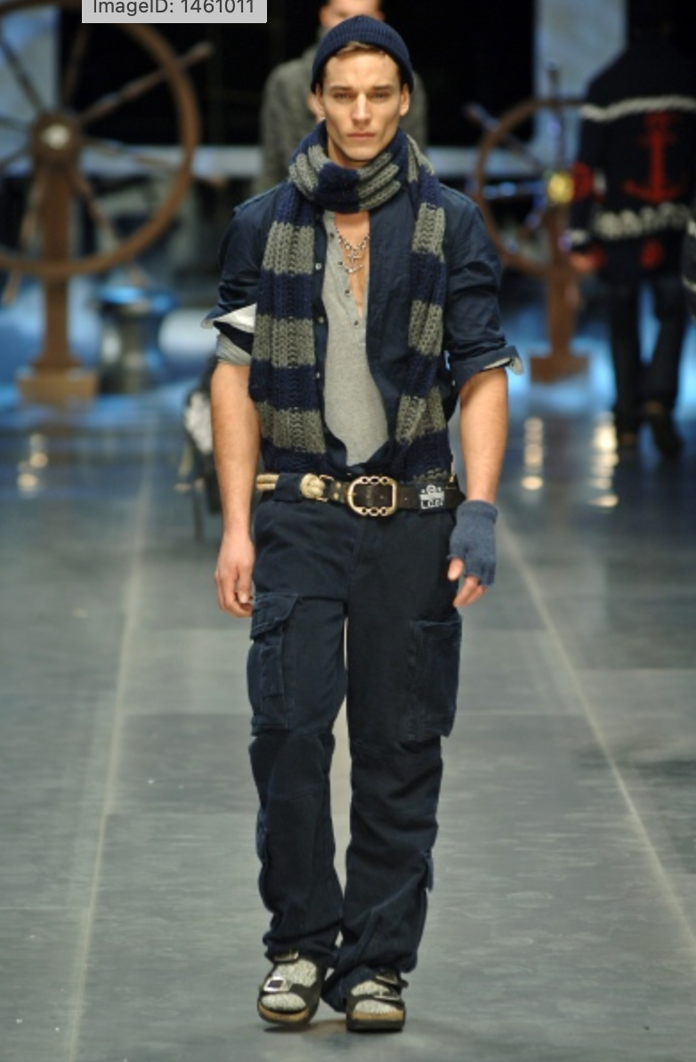 AW2006 Dolce & Gabbana Army Navy Naval Cargo Pants