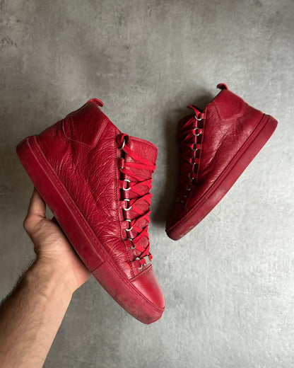 Balenciaga Arena High Red Leather  (43) - 1