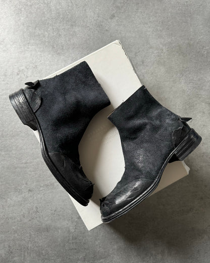 SS2021 Maison Margiela Black Destructured Boots  (40) - 2