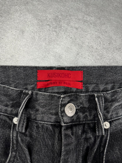 Kusikohc Modern Grey Rivet Jeans (M/L) - 6