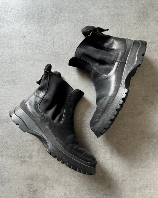 2000s Prada Vibram Black Leather Boots (44,5) - 1