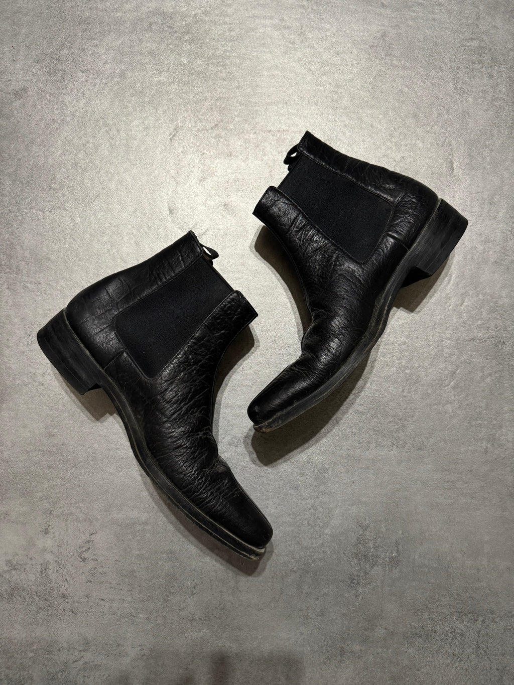 2000s Prada Black Leather Premium Boots (44) - 2