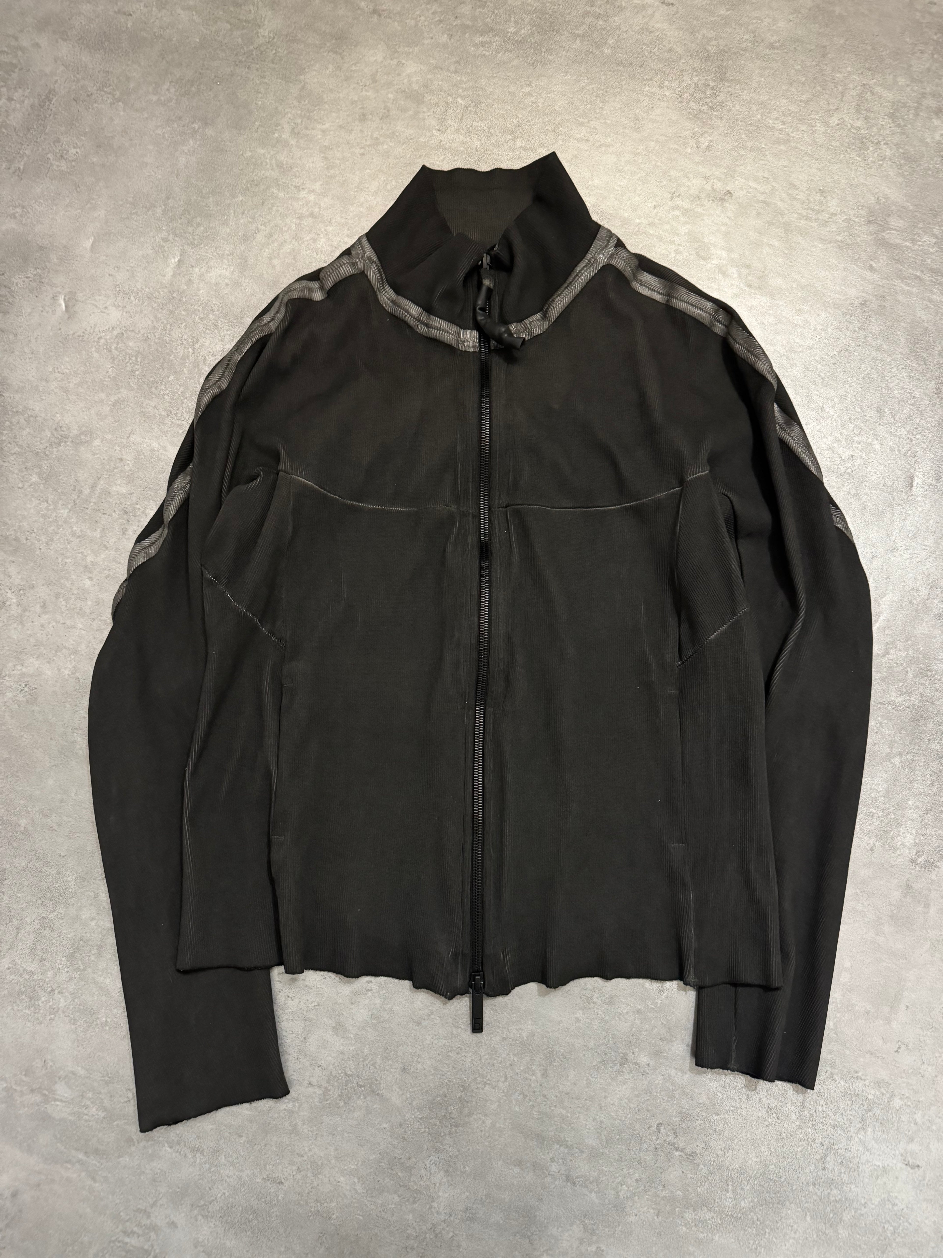 Isaac Sellam Humanoid Bande-Rib-Plomb Brut Zip-up Sweater (L/XL) - 9