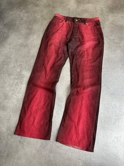 AW2003 Roberto Cavalli Red Devil Harmony Pants (M) - 8