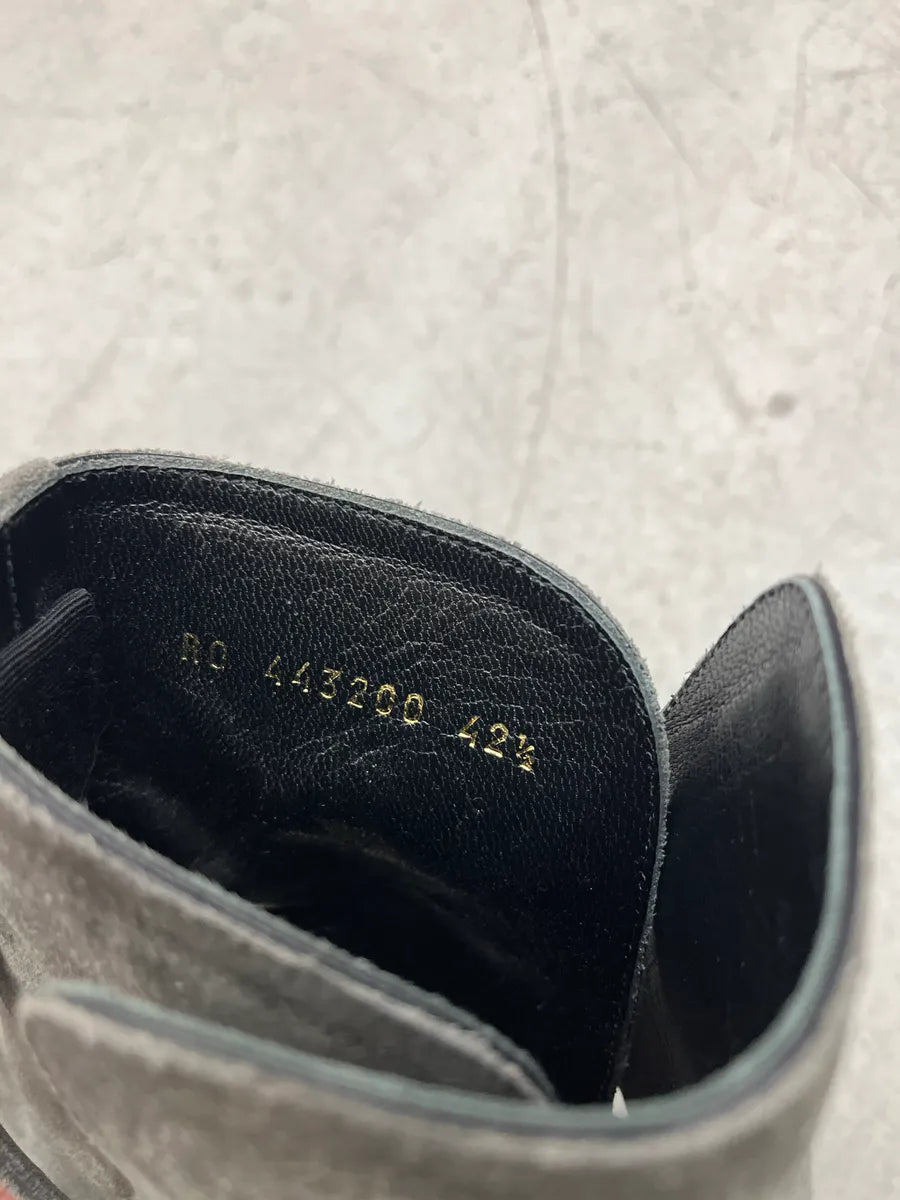 Saint Laurent Strap Grey Suede Ankle Boots CqHKgKEL 6