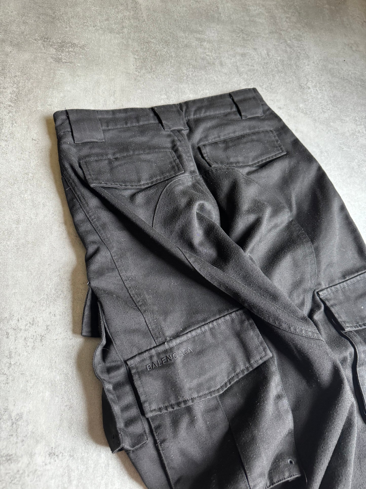 SS2020 Balenciaga Avant-Garde Black Cargo Pants (S) - 10