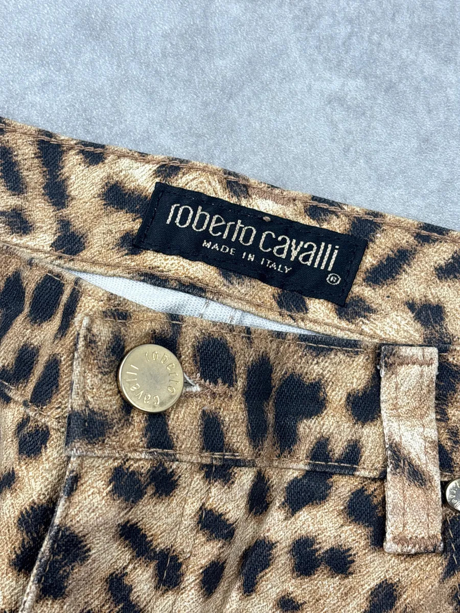 2000s Roberto Cavalli Leopard Sequins Pants CsBiBdcT 11