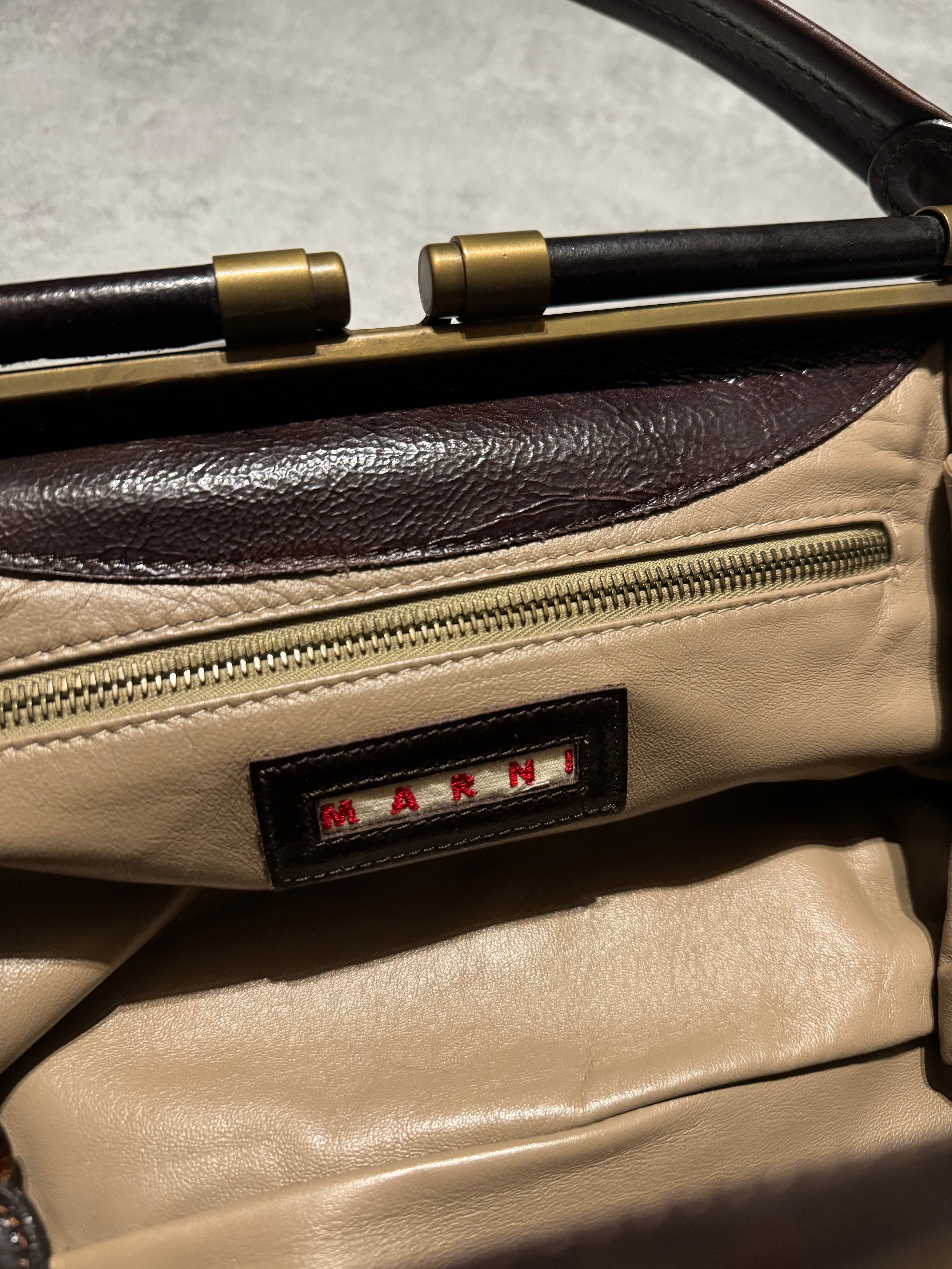 Marni Fur Excellence Camel Bag (OS) - 6