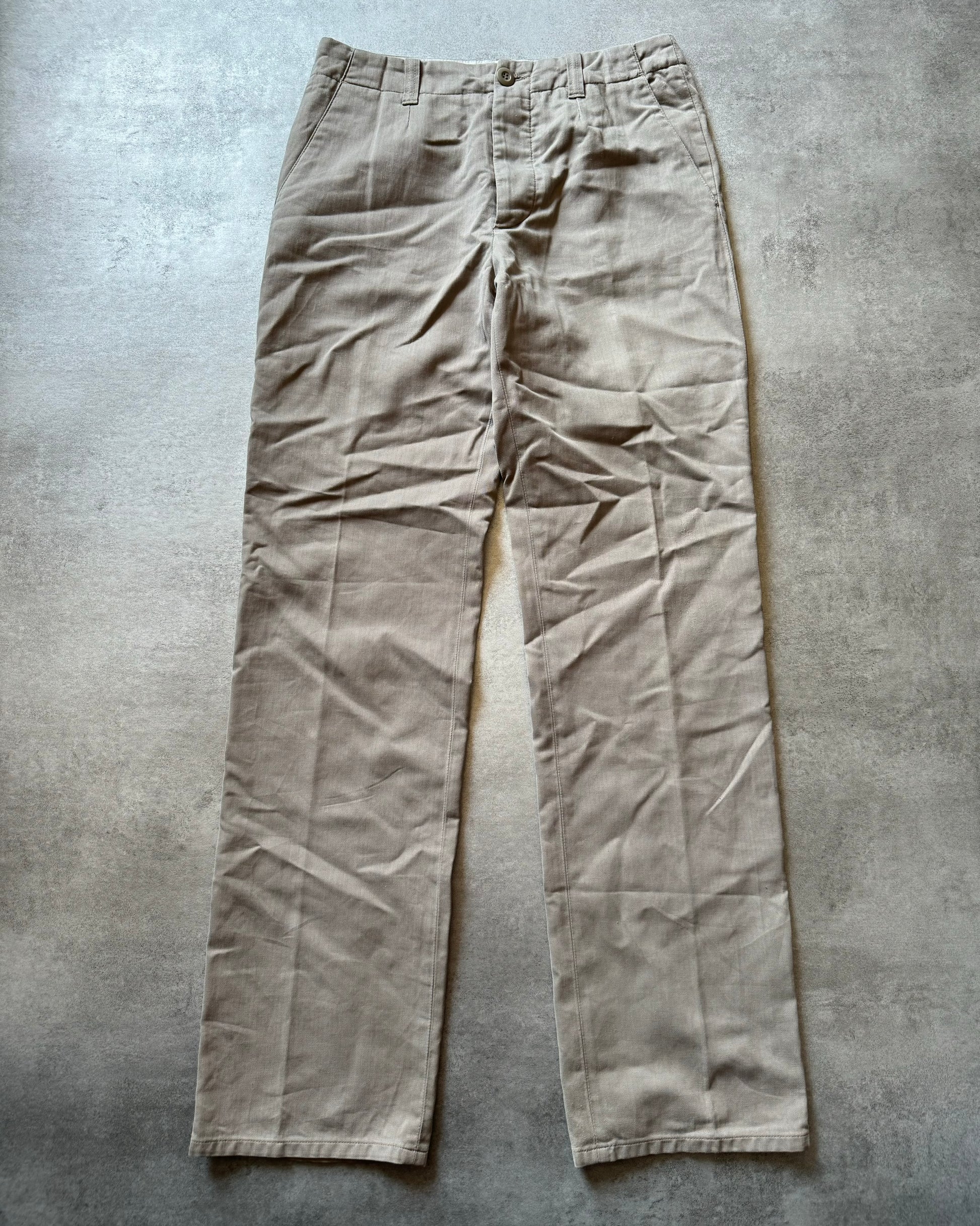 AW2006 Helmut Lang Grey Pure Minimalist Pants (M) - 1