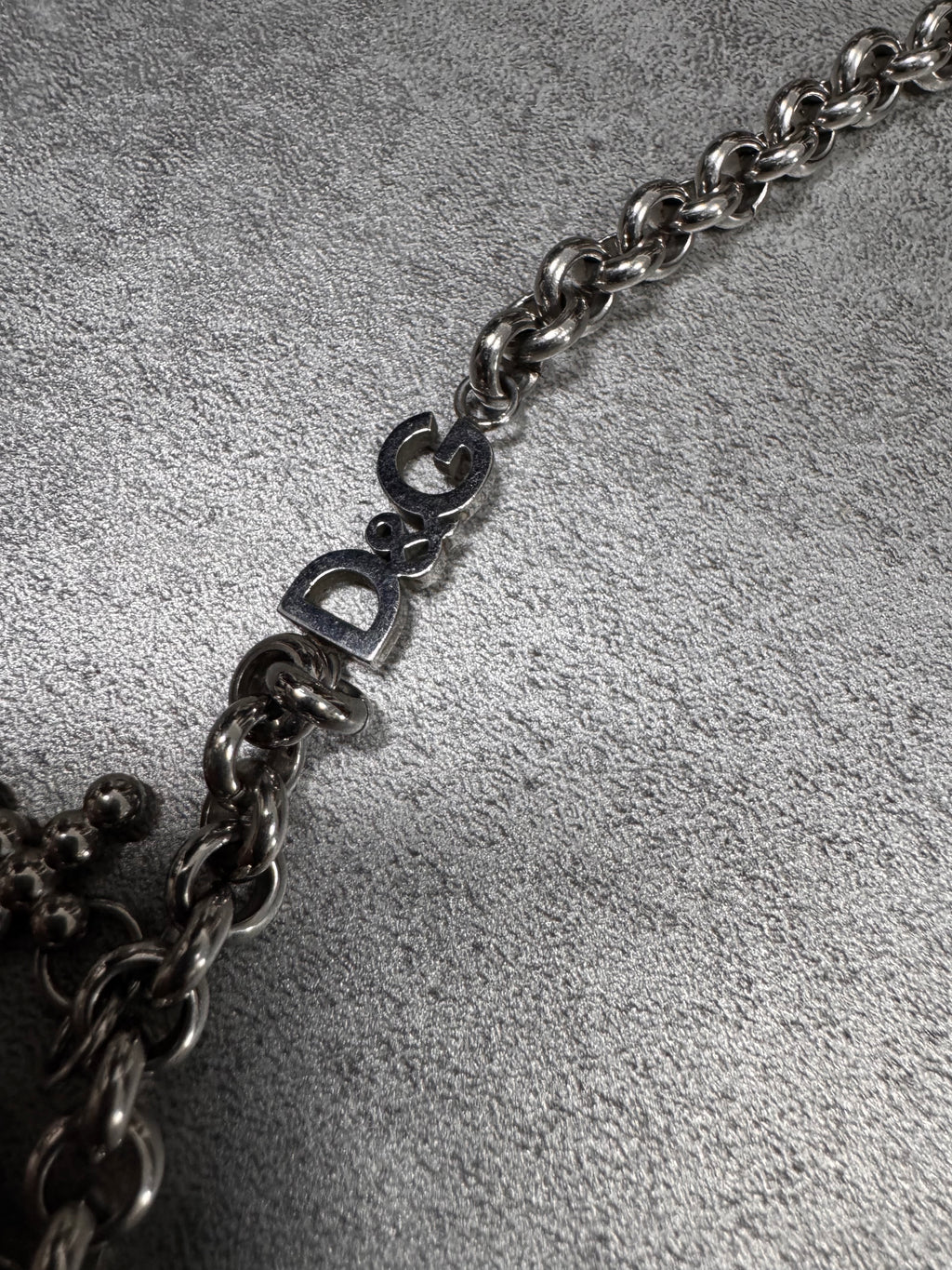 Dolce & Gabbana 7 Crosses Stainless Steel Choker Necklace