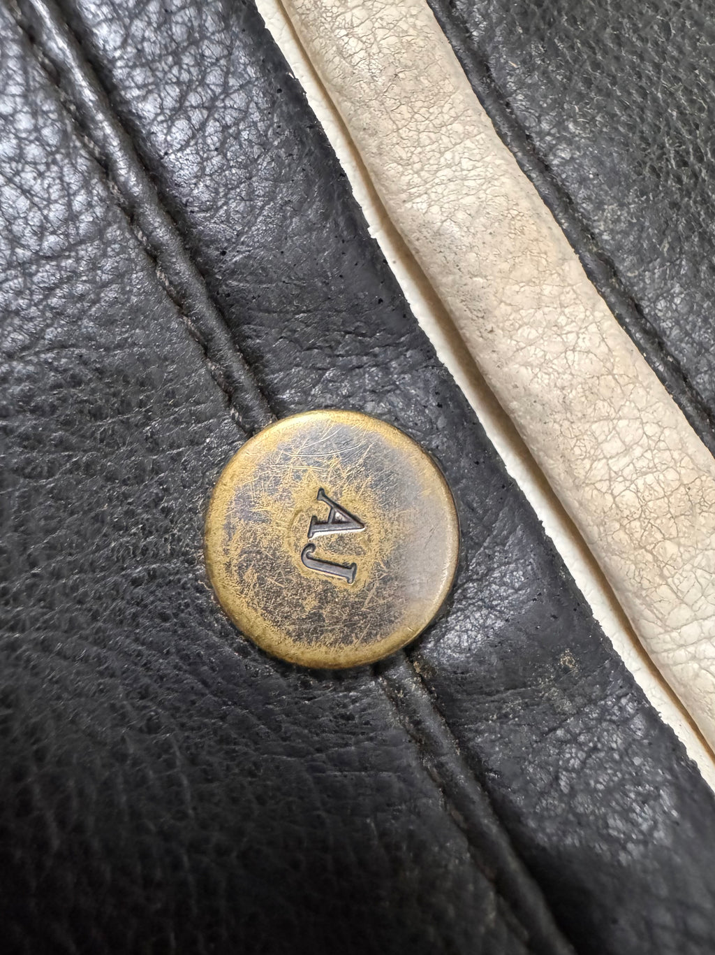 2000s Armani Biker Relief Leather Jacket