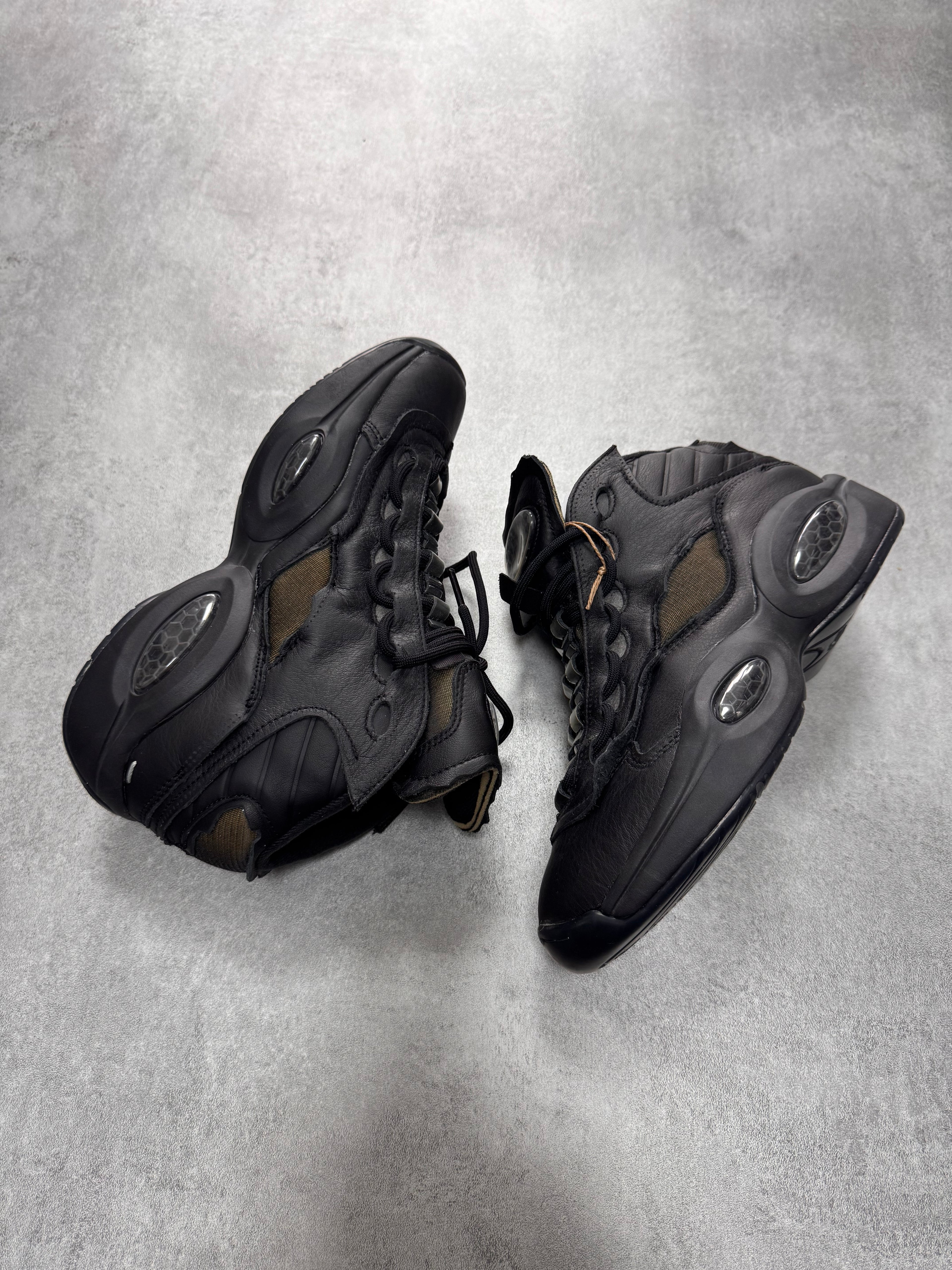 Reebok x Maison Margiela Question Mid Black Sneakers