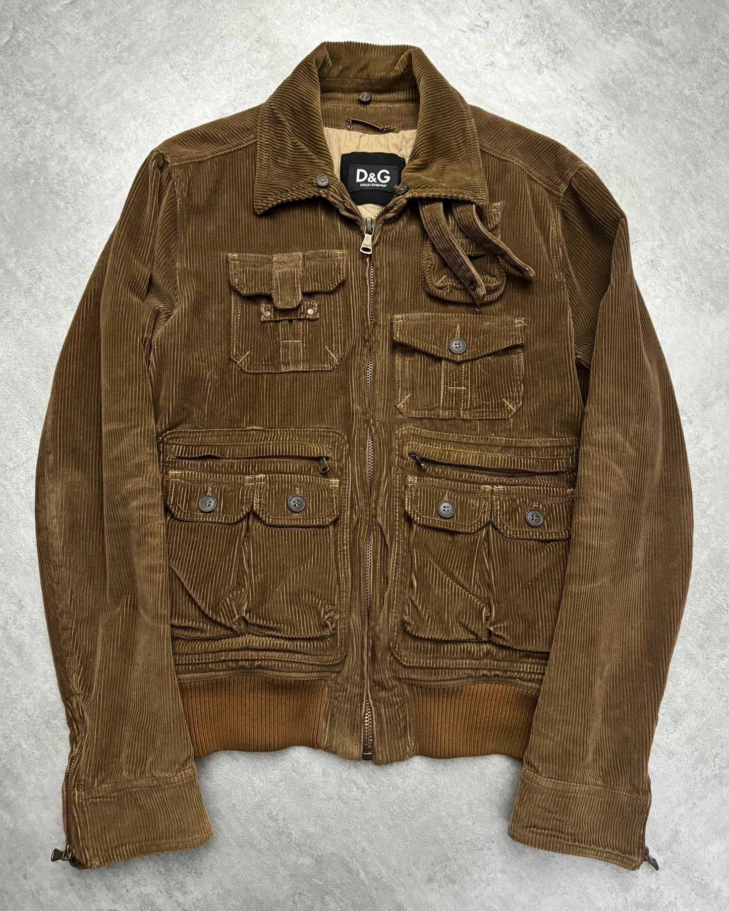 2000s Dolce & Gabbana Hunter Utility Corduroy Jacket (L) - 1