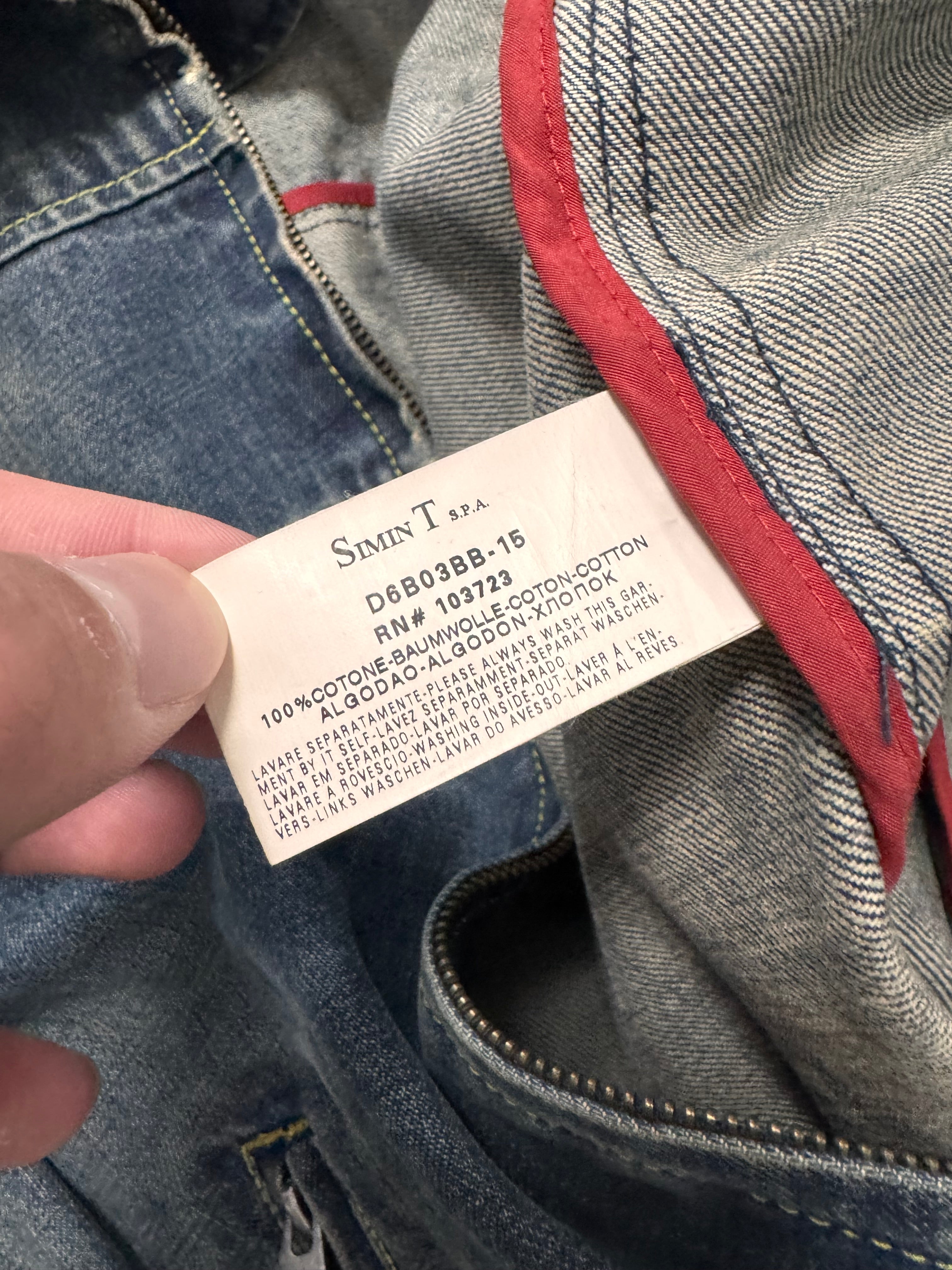 2000s Armani Structured Blue Denim Jacket