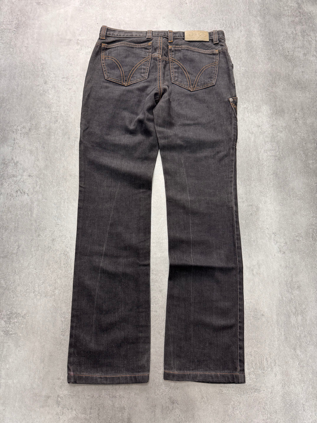 AW2003 Dolce & Gabbana Grey Raw Denim Jeans