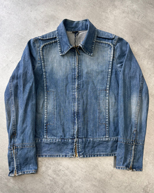 FW2003 Just Cavalli Minimalist Armor Denim Jacket (XS/S)