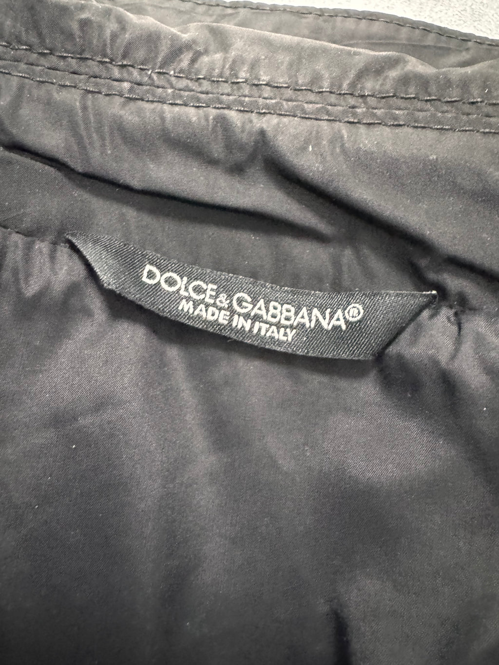 2000s Dolce & Gabbana Black Nylon Zip Jacket