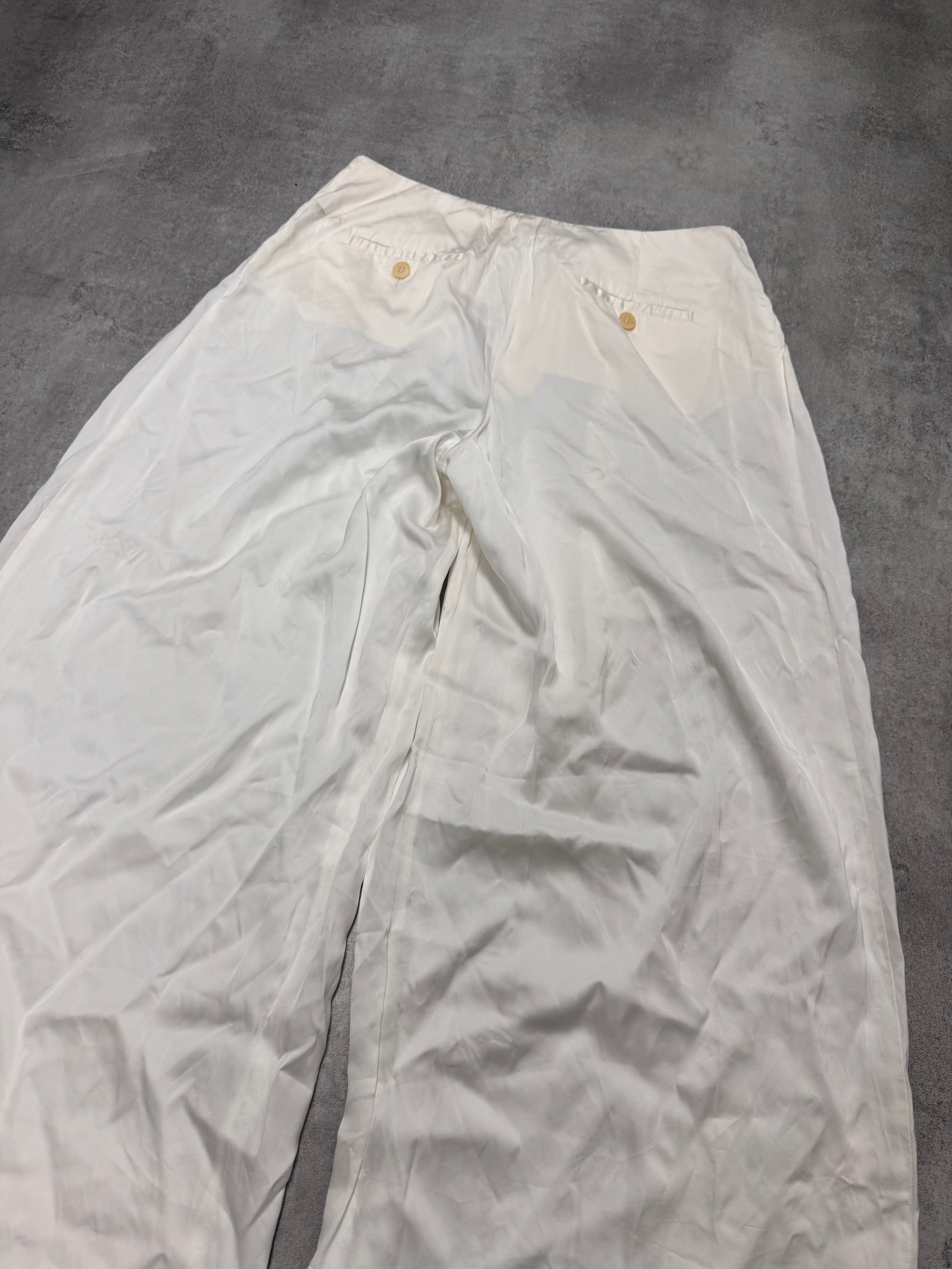 SS2005 Emporio Armani Wide Light White Pants