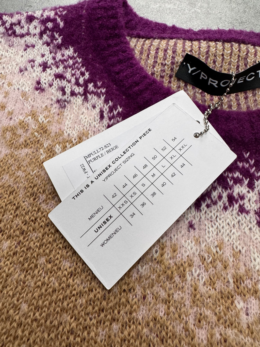 Y/Project Spray-Effect Knitted Gradient Sweater