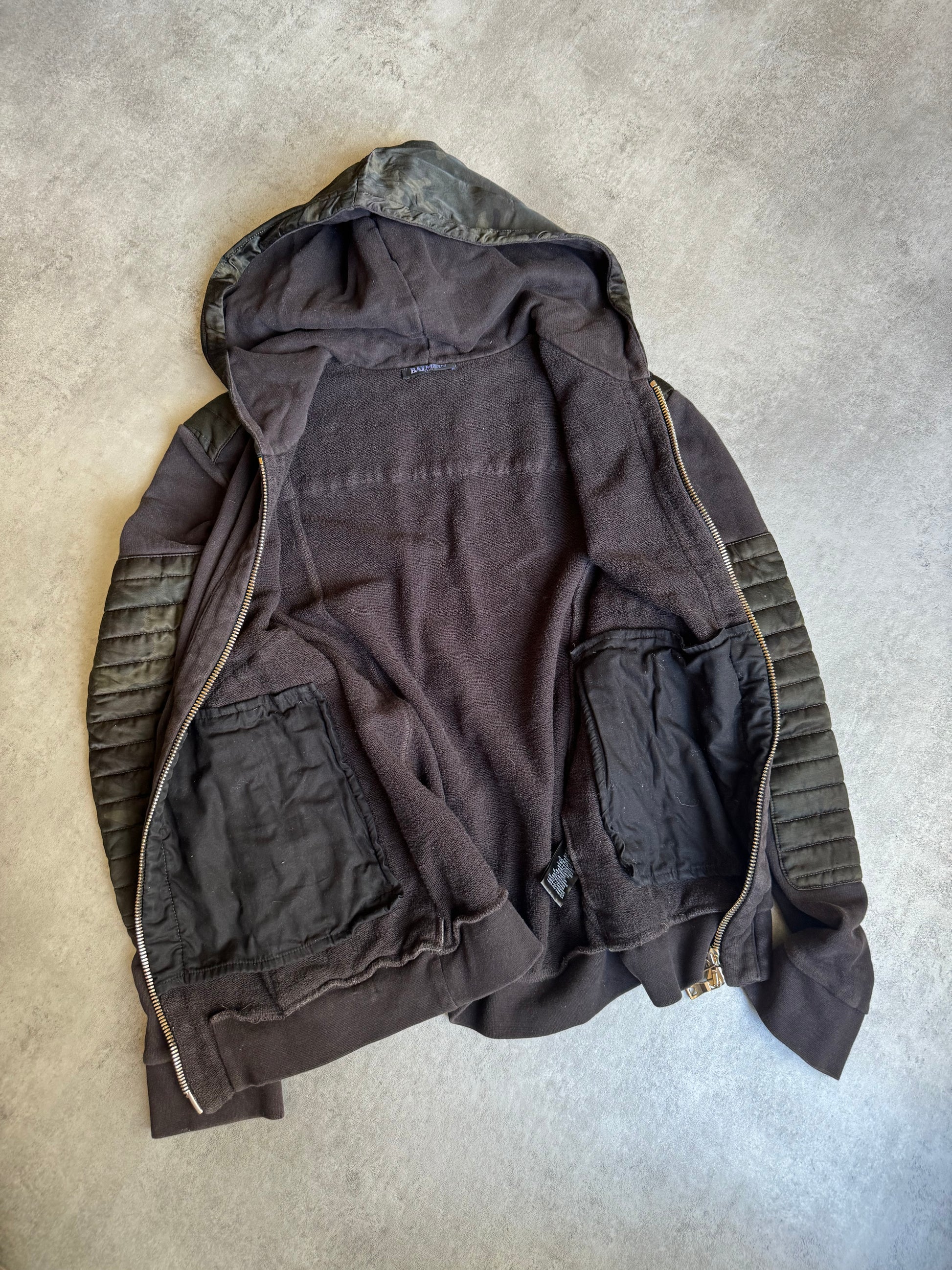 2000s Balmain Camo Multi Zips Comfort Sweater  (M) - 7