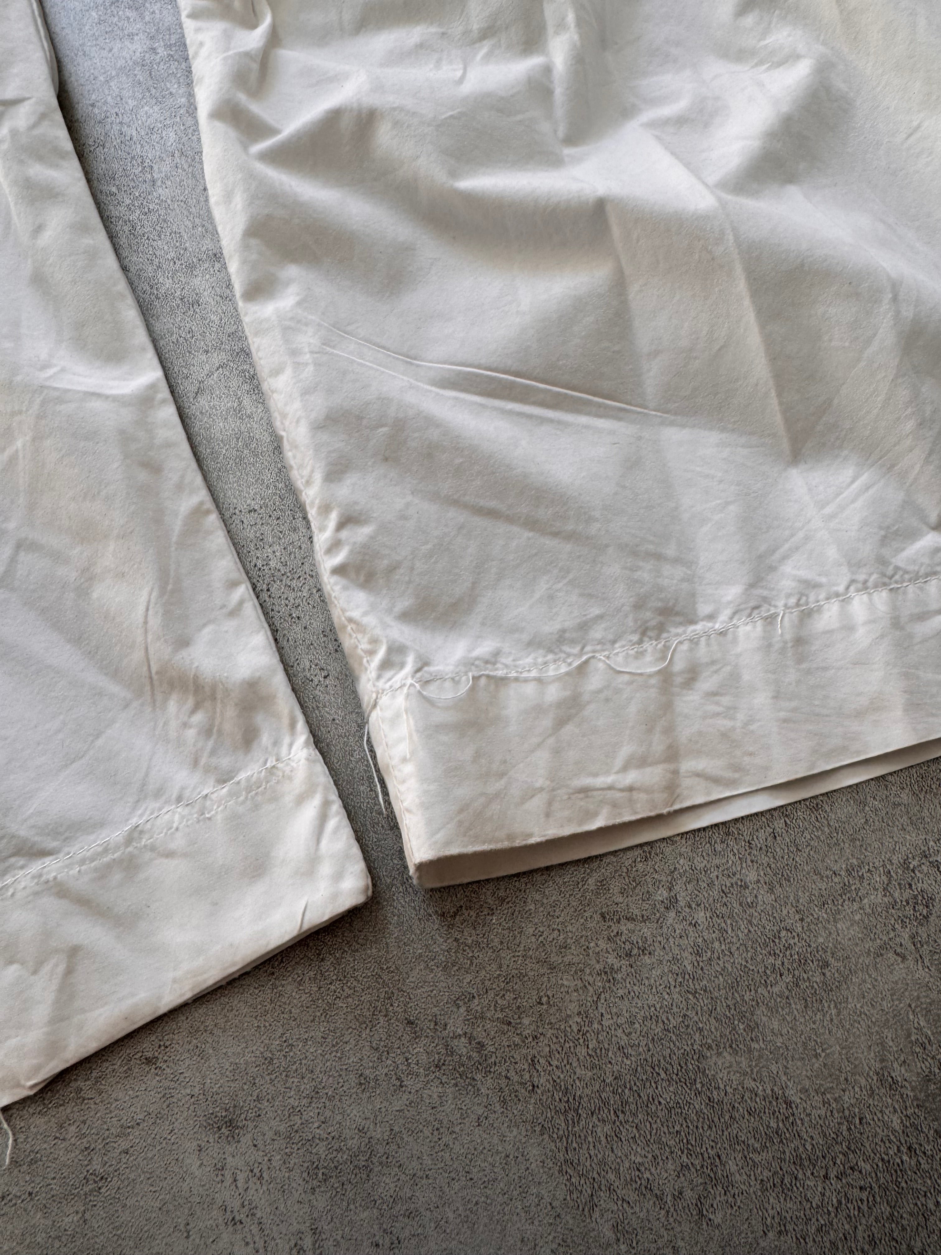SS2004 Dolce & Gabbana Soft White Cargo Flared Pants