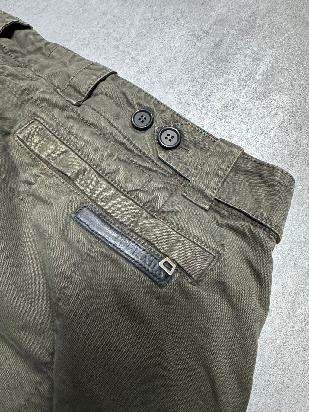AW2006 Prada Cargo Khaki Pants