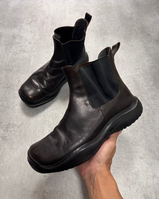 FW1999 Prada Brown Leather Boots (42eu/us8,5)