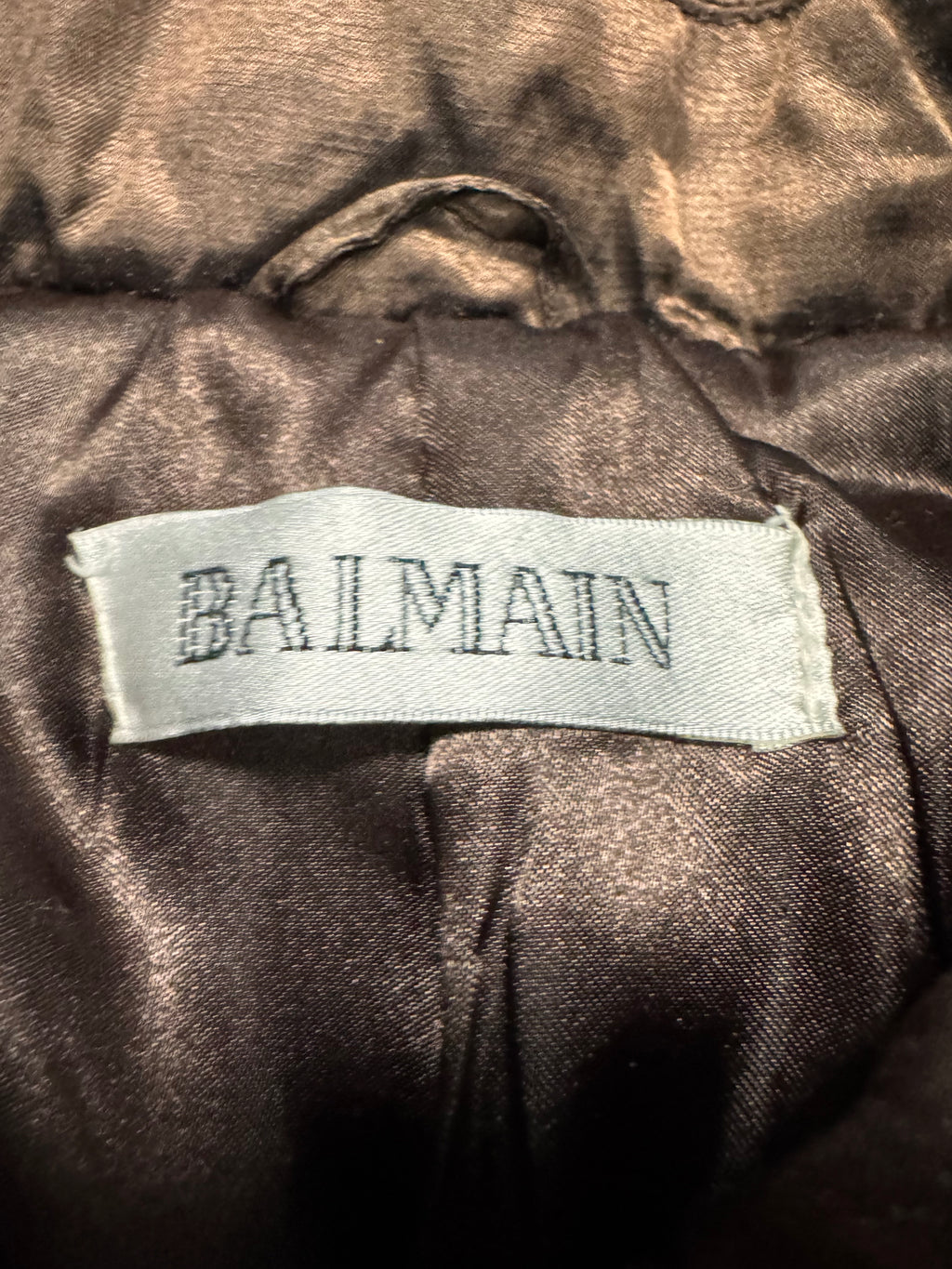 1990s Balmain Shiny Brown Jacket