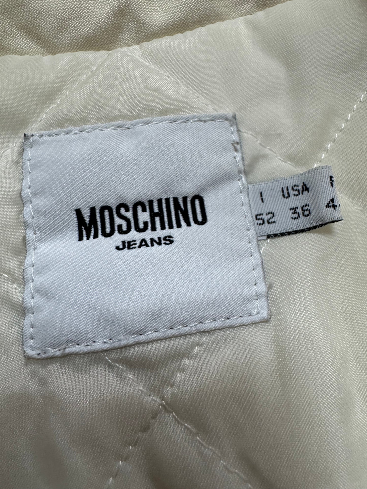 Moschino Utility Snow White Worker Bomber Jacket (L)