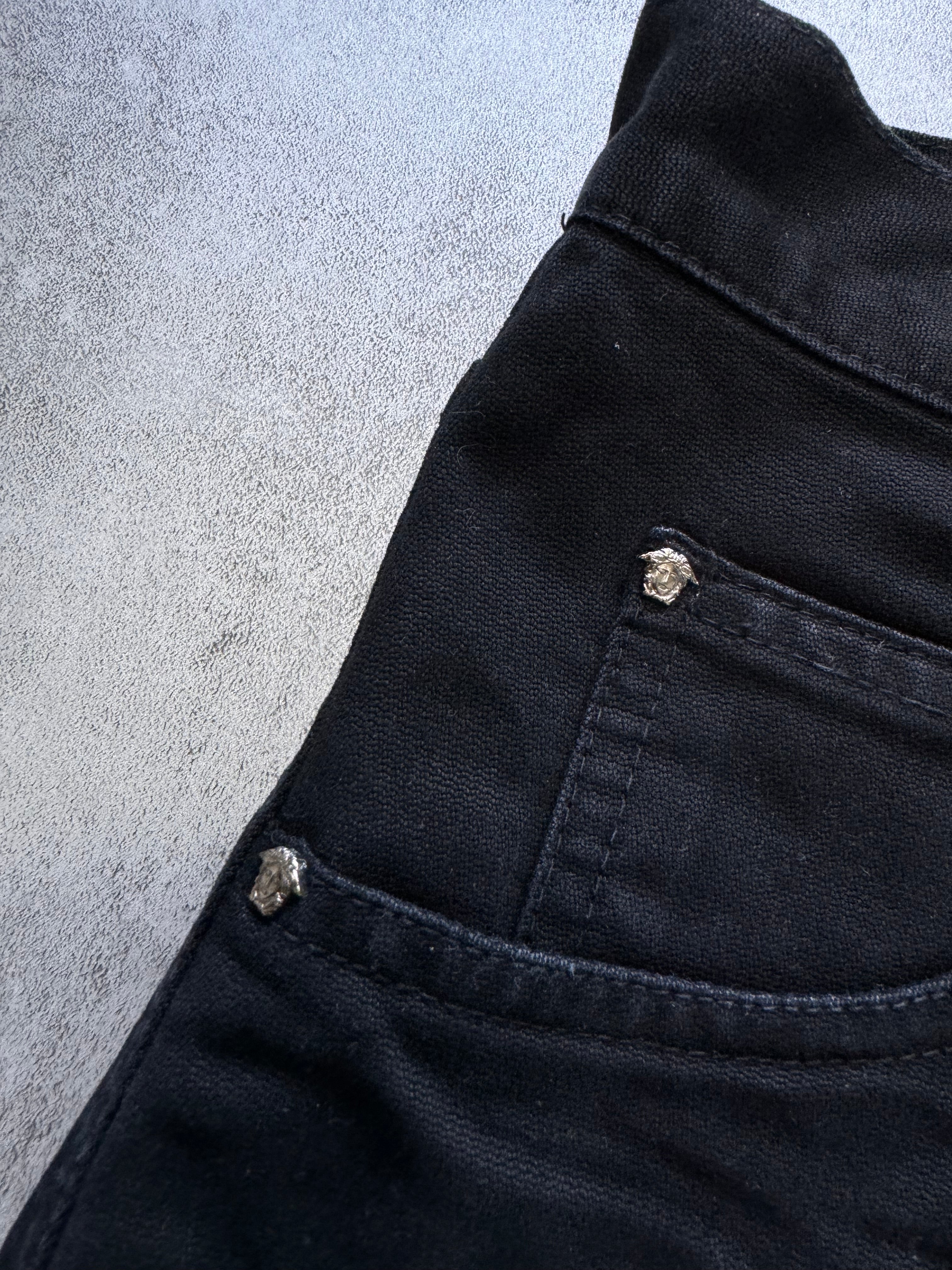 2000s Versace Utility Black Cargo Pants