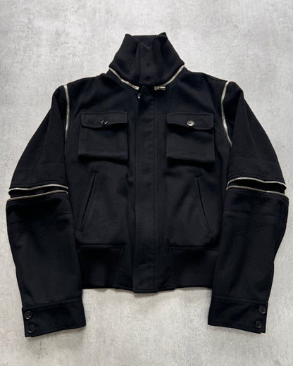 AW2003 Dolce & Gabbana Utility Detachable Wool Jacket (M)