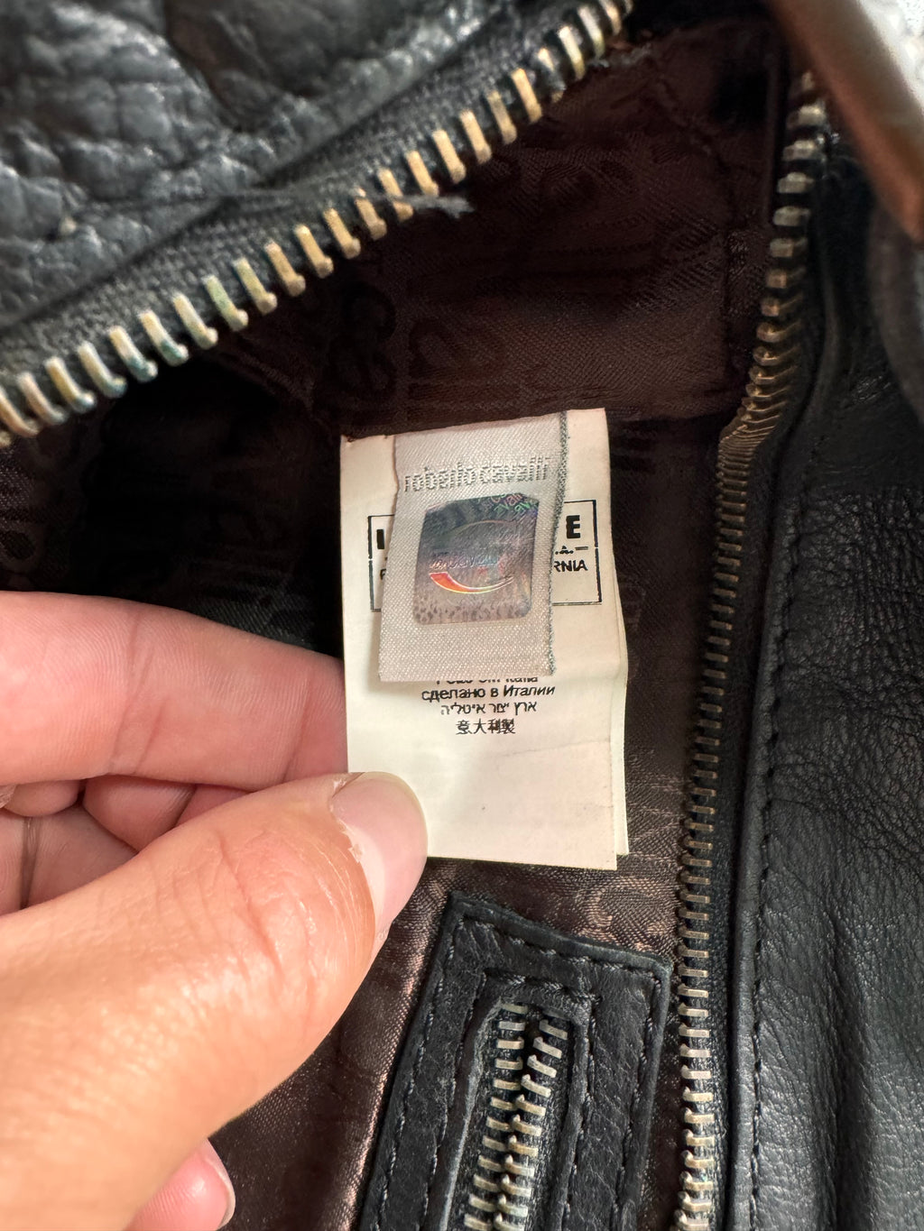 AW2011 Just Cavalli Python Effect Leather Shoulder Bag