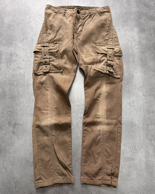 AW2006 Cavalli Cargo Velvet Beige Pants (S/M)