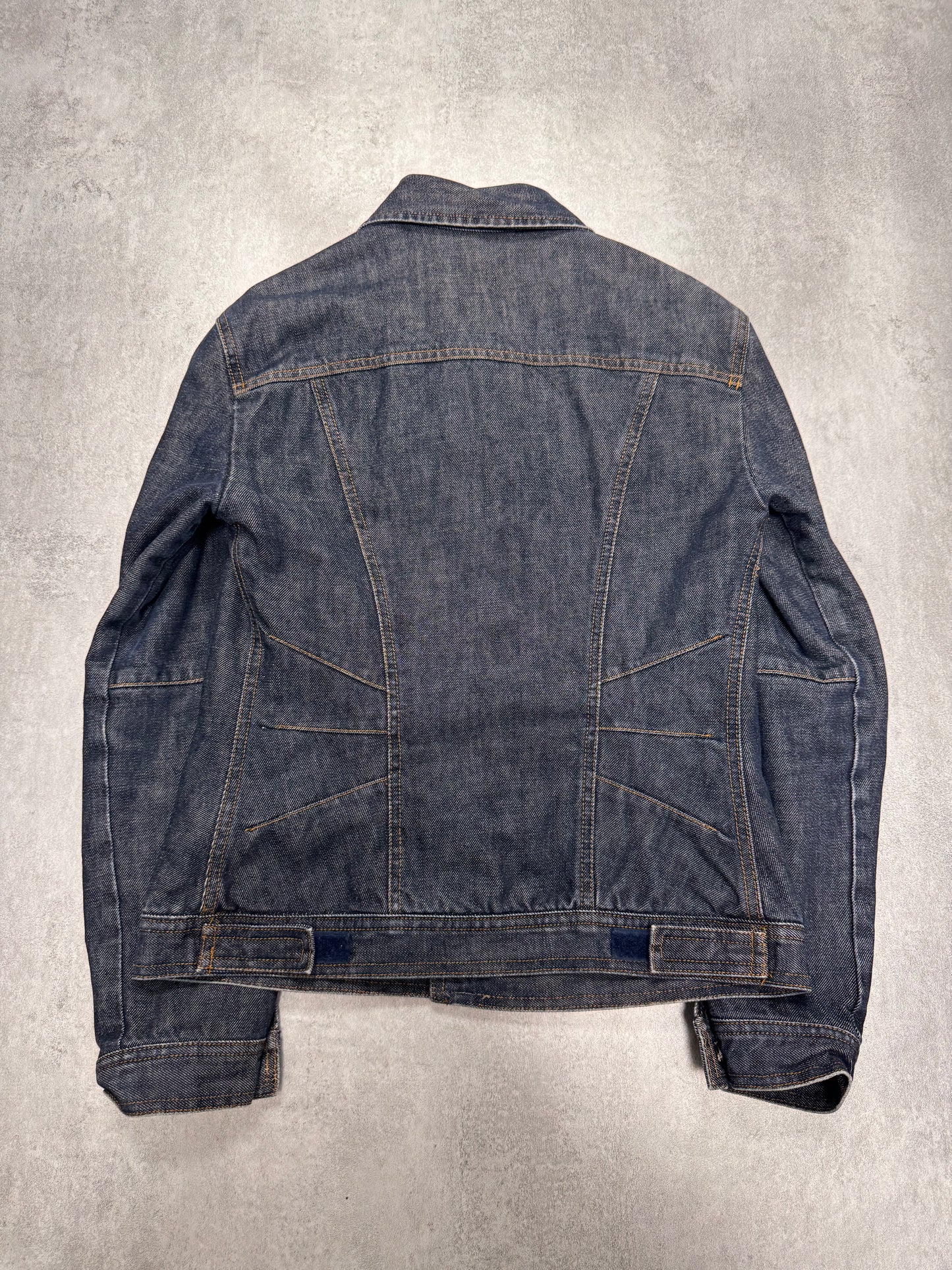 2000s Dolce & Gabbana Navy Blue Denim Jacket (XS)