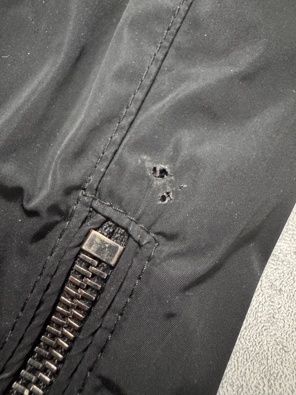 2000s Dolce & Gabbana Black Nylon Zip Jacket