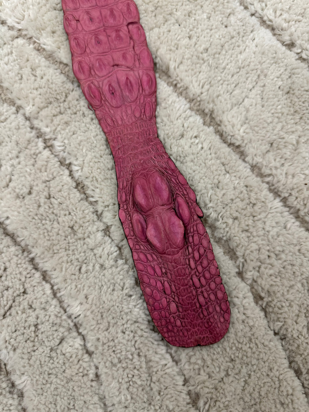 SS2005 ロベルト カヴァリ スウィート ピンク クロコダイル レザー ベルト