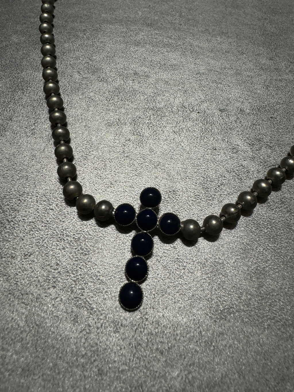 SS2011 Emporio Armani Dark Cross & Grey Avant-Garde Necklace  (OS) - 6