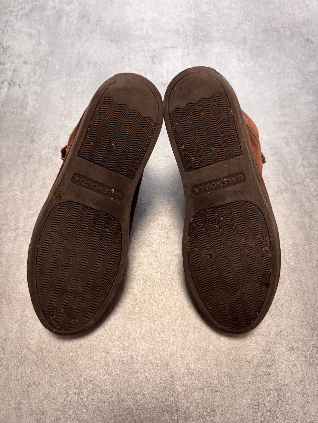 Balenciaga Arena High Brown Suede Leather Sneakers