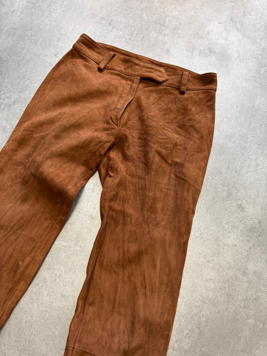 1990s Dolce & Gabbana Clay Suede Biker Pants (XS)