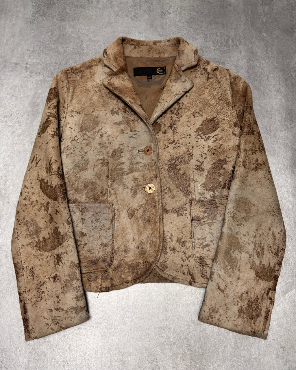 AW2003 Cavalli Apocalypse Brut Leather Jacket