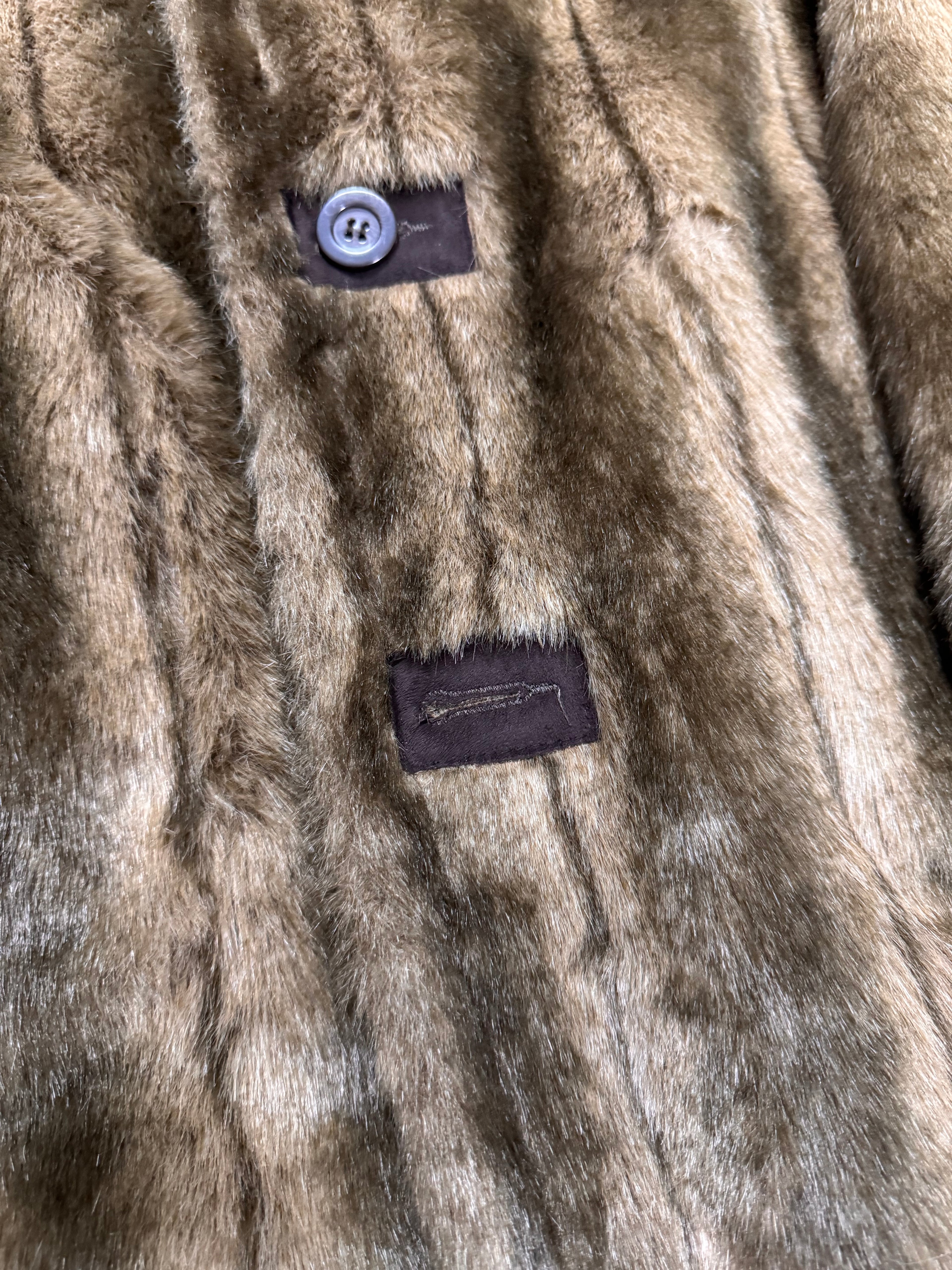 1990s Balmain Faux Fur Reversible Jacket
