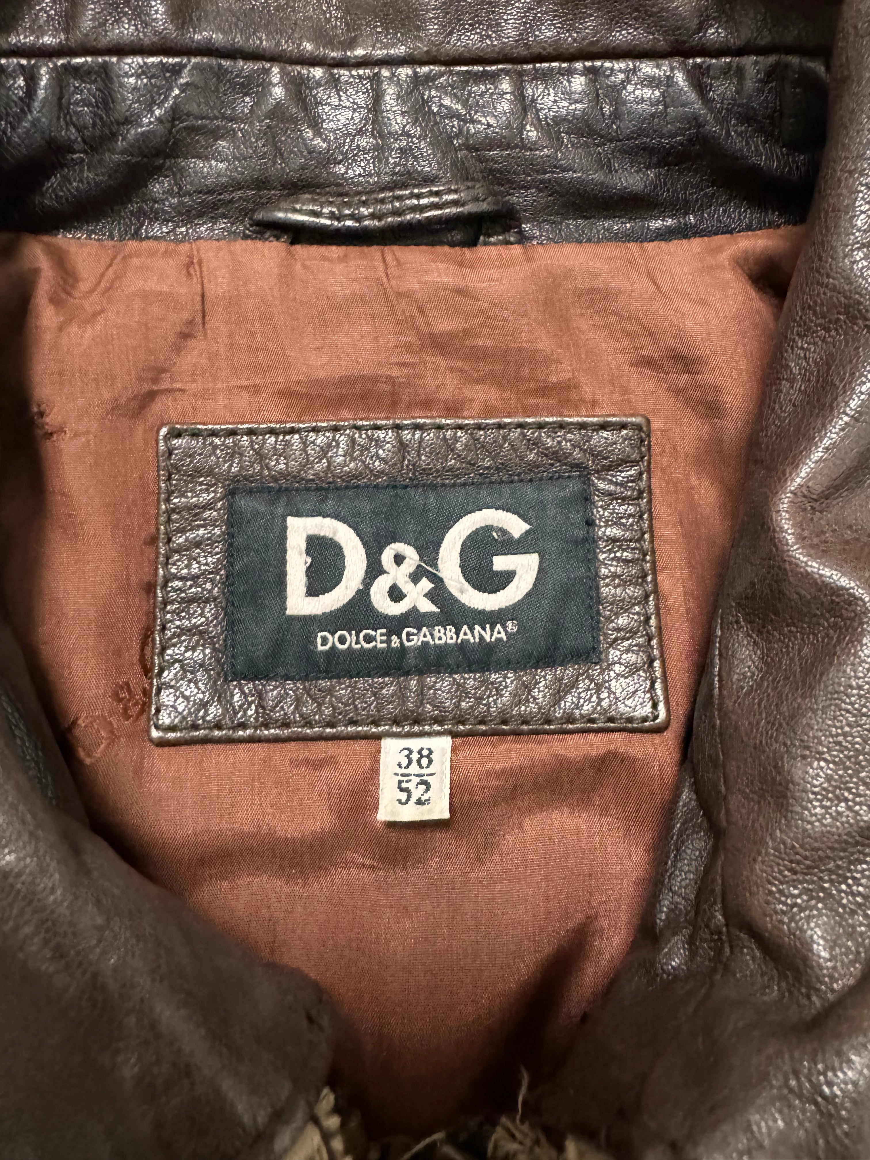 Dolce & Gabbana Multi-Layer Leather Jacket
